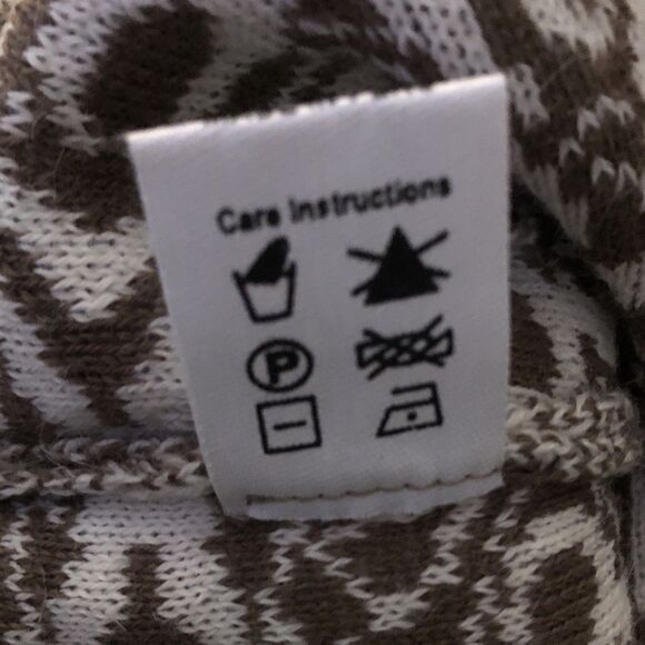 Peruvian Link Alpaca Collection Cardigan Womens Sz M Cocoa Cream Eclectic Jauja - Picture 16 of 16